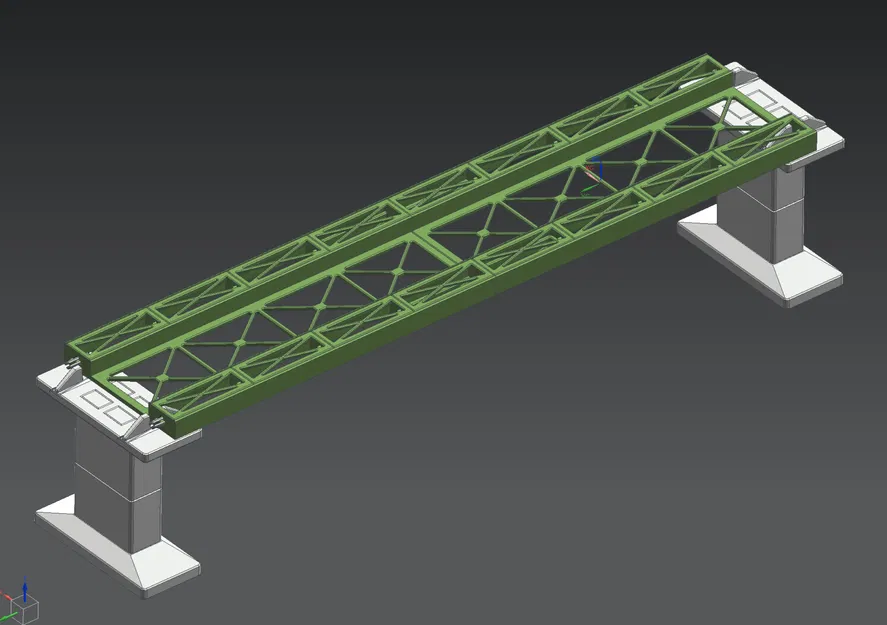 Cầu dầm thép modular Märklin H0 Rail-C thẳng 360mm (nhiều phần) - Image 4