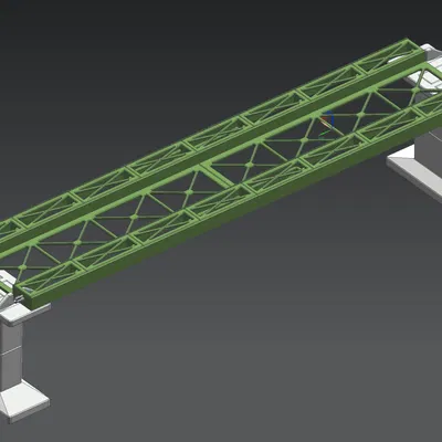 Cầu dầm thép modular Märklin H0 Rail-C thẳng 360mm (nhiều phần)
