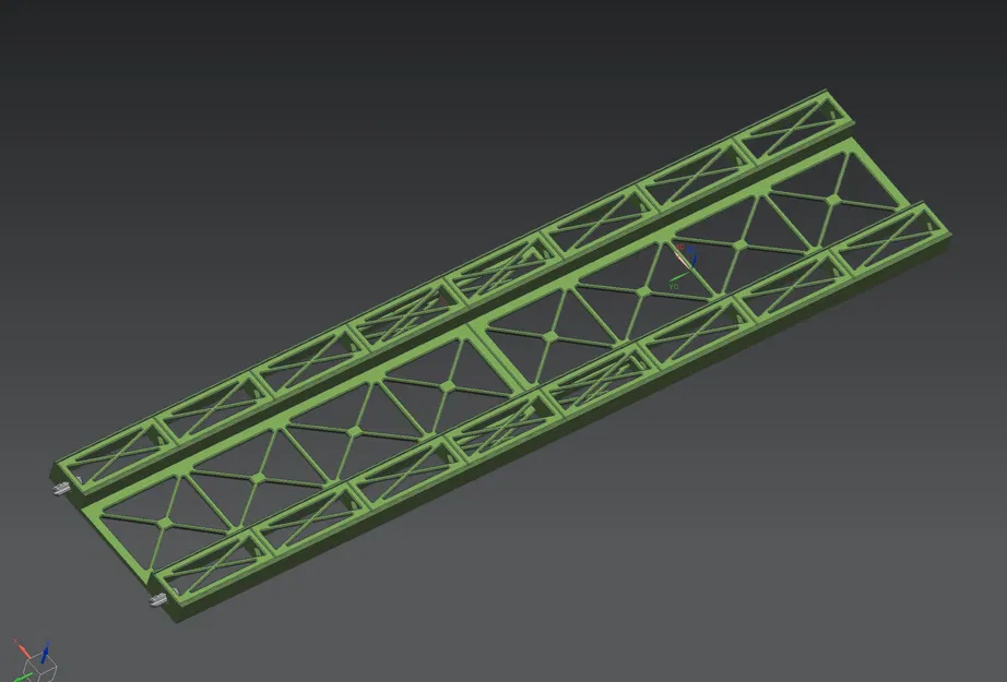 Cầu dầm thép modular Märklin H0 Rail-C thẳng 360mm (nhiều phần) - Image 5