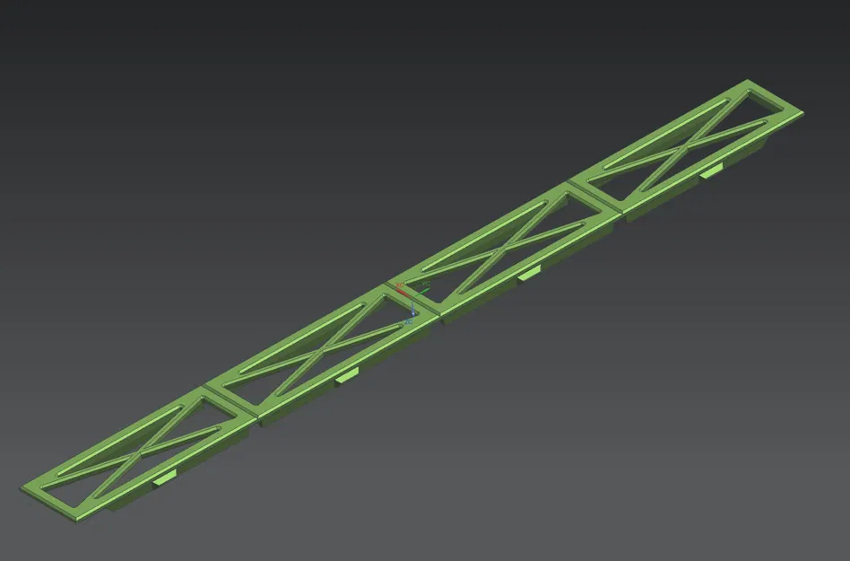 Cầu dầm thép modular Märklin H0 Rail-C thẳng 360mm (nhiều phần) - Image 11