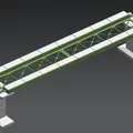 Cầu modular Märklin H0 Rail-C thẳng 360mm (nhiều phần) - phần tử 360mm - Thumbnail 4