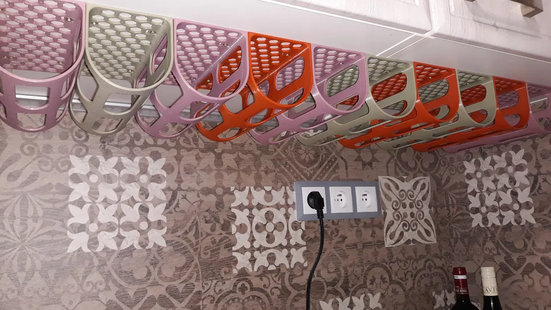 Giá đỡ chai gắn dưới bàn - Image 4