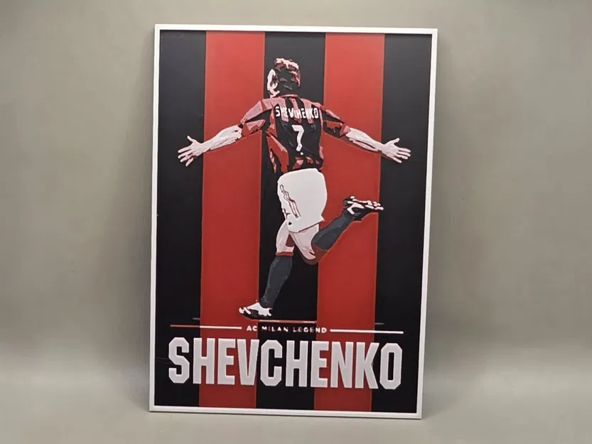 Andriy Shevchenko AC Milan - HueForge - Image 1