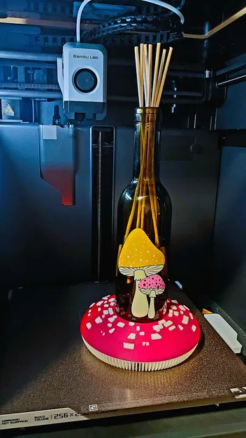 Đế chai rượu/Coaster/Giá đỡ ly hình nấm Amanita (Amanita Mushroom) - Image 1