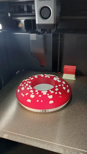 Đế chai rượu/Coaster/Giá đỡ ly hình nấm Amanita (Amanita Mushroom) - Image 2