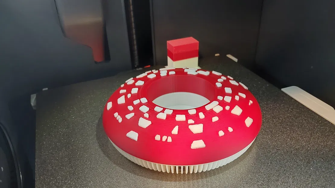 Đế chai rượu/Coaster/Giá đỡ ly hình nấm Amanita (Amanita Mushroom) - Image 3