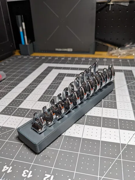 Khay Gridfinity Icon Crowfoot Wrench Organizer (SAE) - Image 1