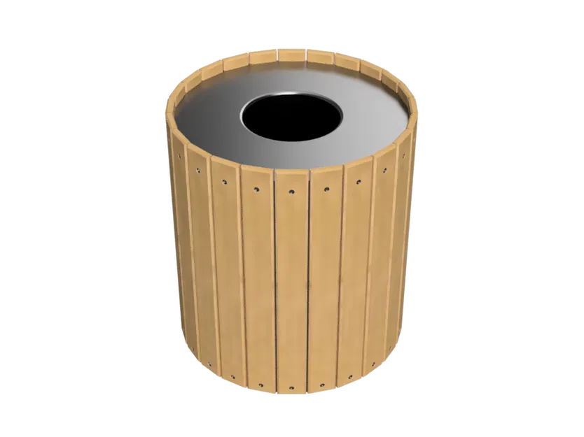 Thùng rác công viên (Park Trash Can) - Image 1