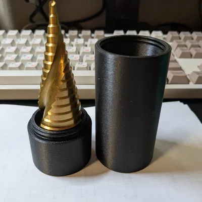 Ống đựng/vỏ bảo vệ mũi khoan bậc Step Drill Bit (4–32 mm, flute 78.5 mm)