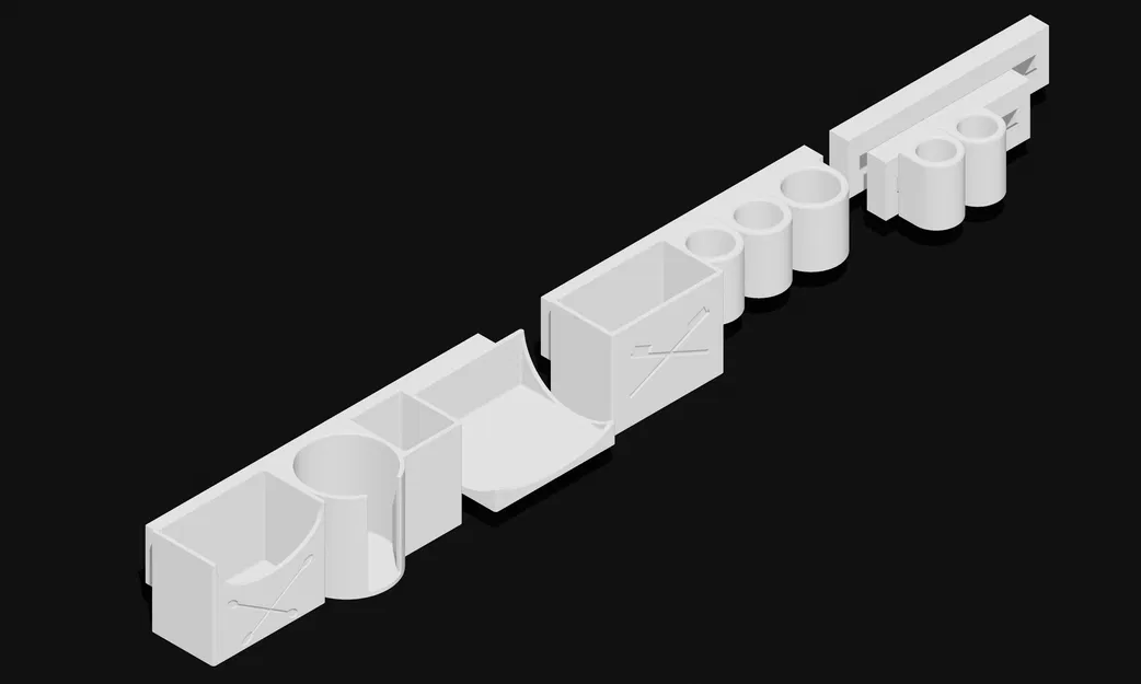 FlexiDock™ – Hệ thống organizer phòng tắm modular gắn tường - Image 2