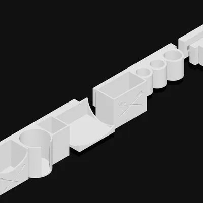 FlexiDock™ – Hệ thống organizer phòng tắm modular gắn tường