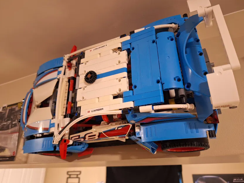 Giá Treo Tường Ngang Cho Lego Technic Rally Car (Wall Mount Bracket) - Image 2