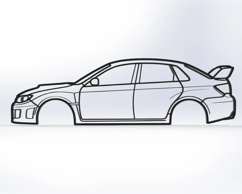 Tranh treo tường Subaru Impreza WRX STI Gen 3 “Stink Eye” (khoảng 2011) - Image 1