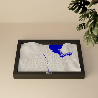 Picton, New Zealand - Mô hình thu nhỏ 3D