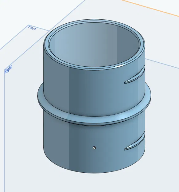 Đầu nối ống gió 42mm (42mm connector) cho máy sưởi diesel - Image 1