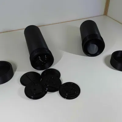 Ống lưu trữ Swappable Stamp dạng thay đổi (Fusion360)