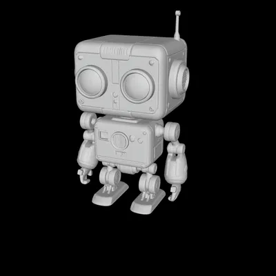 Cute Robot (Mô hình 3D)