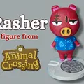 Rasher Animal Crossing – Mô hình in 3D & sơn acrylic - Thumbnail 1