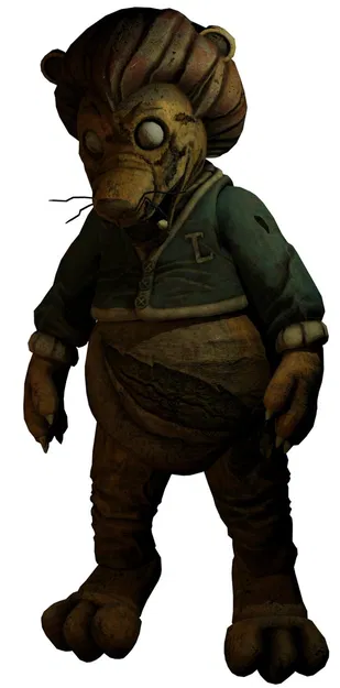 Móc khóa/dây chuyền mascot Ruin Lion trong Security Breach - Image 1