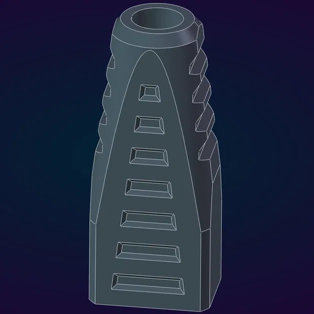 Parametric Ethernet Boot (FreeCAD) cho dây mạng - Image 2