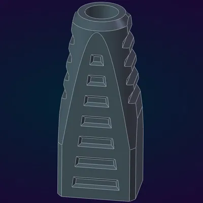 Parametric Ethernet Boot (FreeCAD) cho dây mạng