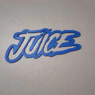 Trang trí tường chữ Juice WRLD (Typography Graffiti) – In 3D