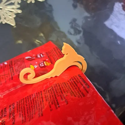 Kẹp miệng túi đơn giản, mèo dễ thương