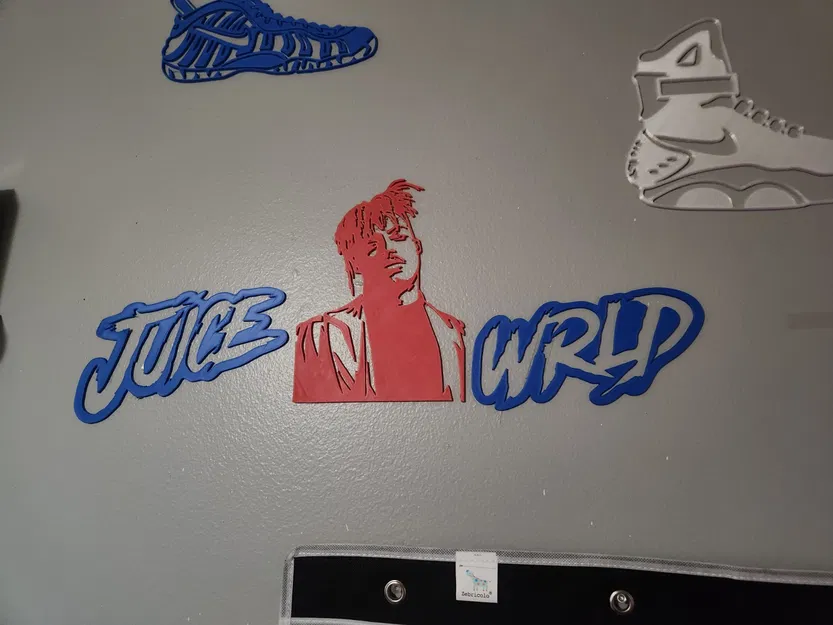 Juice WRLD Wall Art – Tranh treo tường nhiều lớp in 3D - Image 1