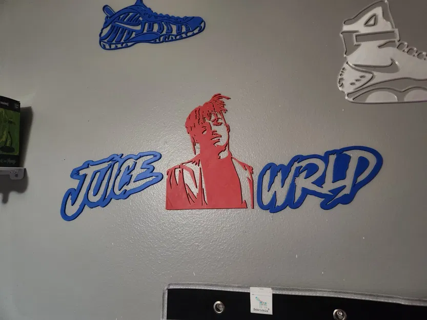 Juice WRLD Wall Art – Tranh treo tường nhiều lớp in 3D - Image 2