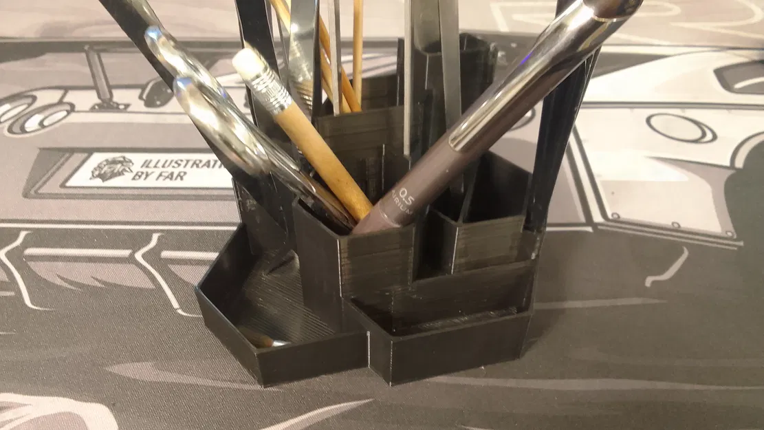 Ống đựng bút lục giác (Hexagon Pencil Holder) - Image 2