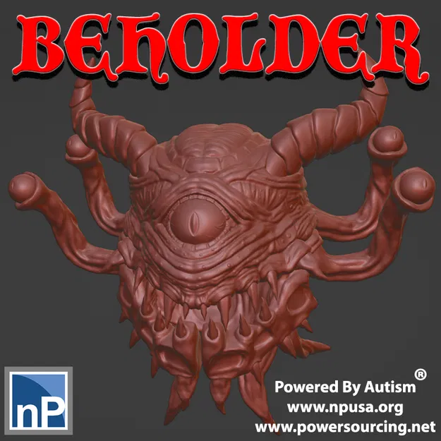 Beholder 3 – Quái vật mắt khổng lồ kèm đế bay cho tabletop - Image 1