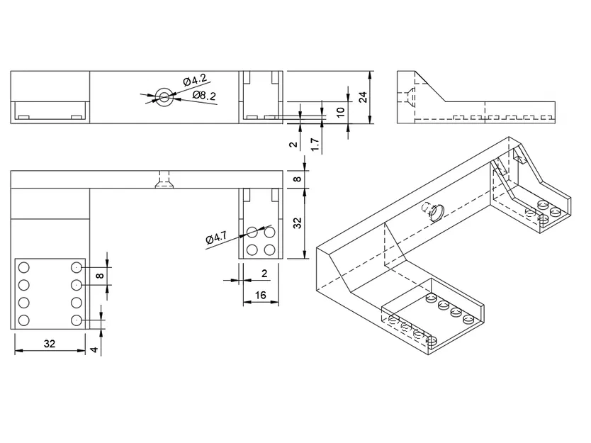 Ngàm treo tường cho LEGO Architecture Skylines - Image 6