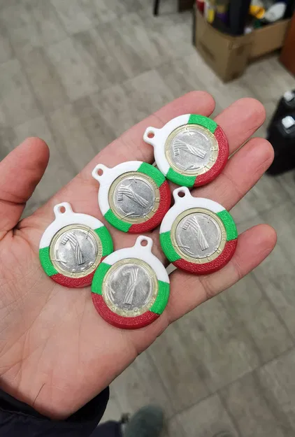 Móc khóa đồng xu Lev Bulgaria – Thiết kế tưởng niệm - Image 2