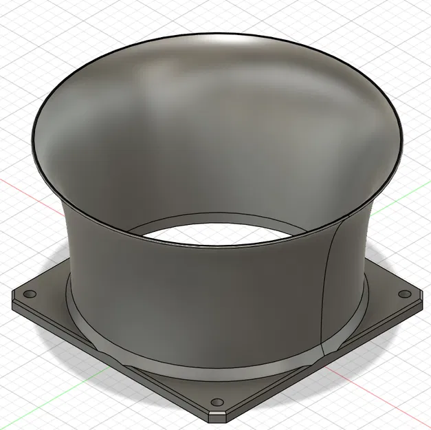 Inlet/Outlet quạt PC Case 120mm (Bellmouth) - Image 1