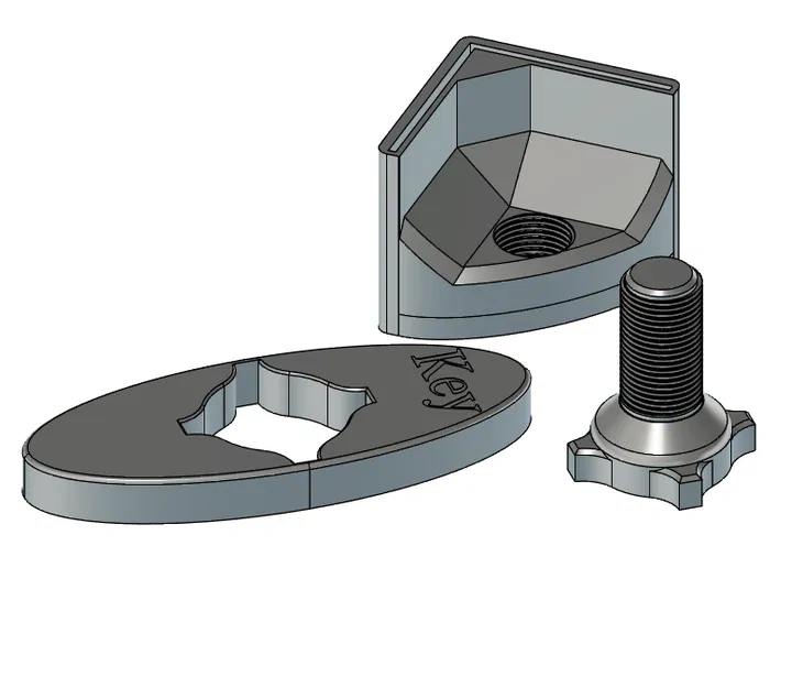 Chân tăng chỉnh cho angle iron 35mm - Image 1