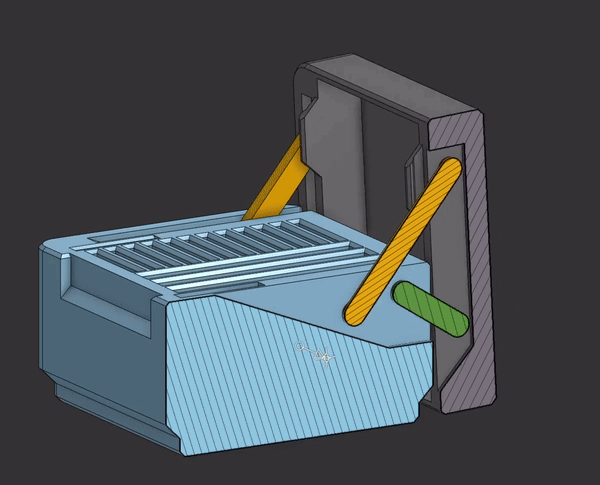 Hộp SD/microSD bản lề - tương thích Gridfinity, có ngàm gài, print-in-place - Image 4