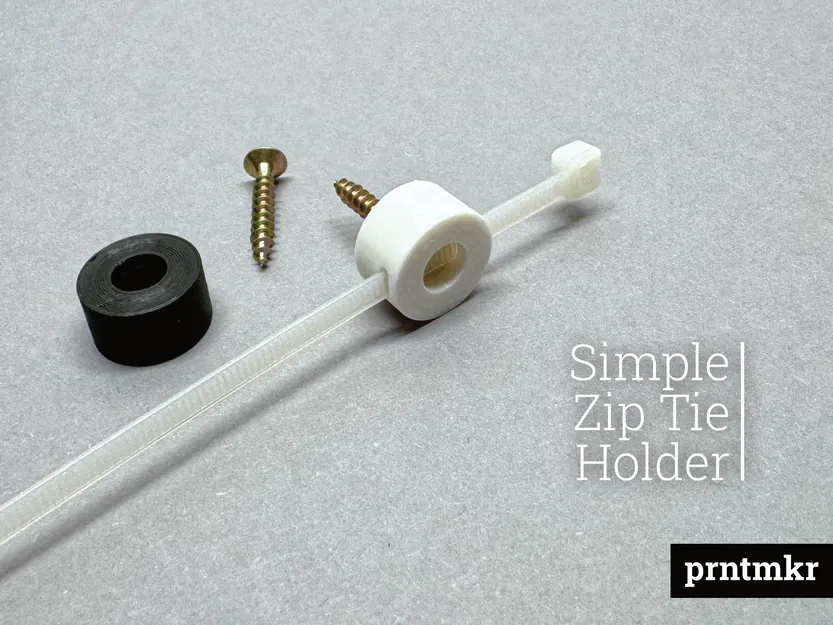 Holder Dây Rút (Zip Tie) Đơn Giản - Simple Zip Tie Holder - Image 1
