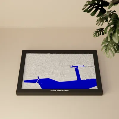 Kobe, Nada Sake, Nhật Bản - Mô hình thu nhỏ 3D