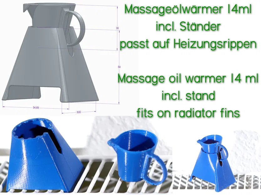 Máy hâm dầu massage 14ml kèm chân đế / FS MW01 - Image 1