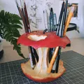 Ống cắm bút hình quả táo thối (Rotten apple pencil holder) - Thumbnail 1