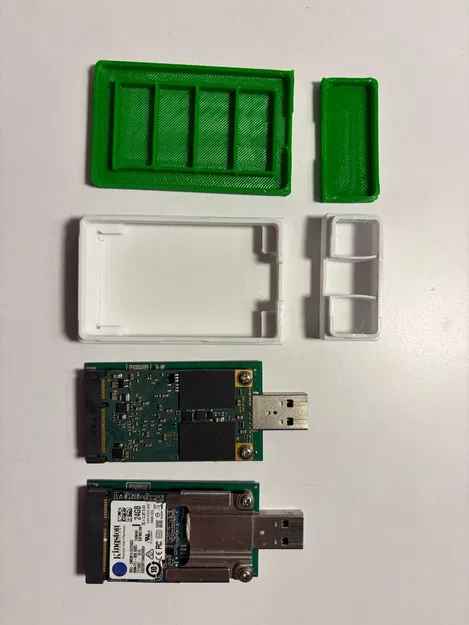 Vỏ hộp nhỏ gọn cho adapter mSATA SSD sang USB - Image 3