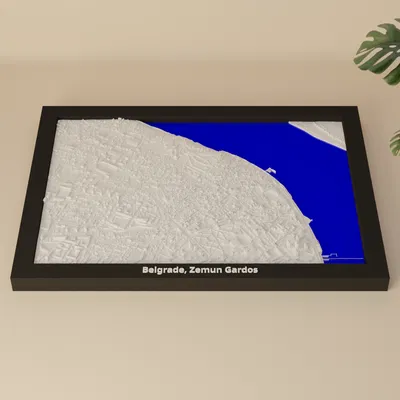 Belgrade, Zemun Gardos, Serbia - 3D Miniature