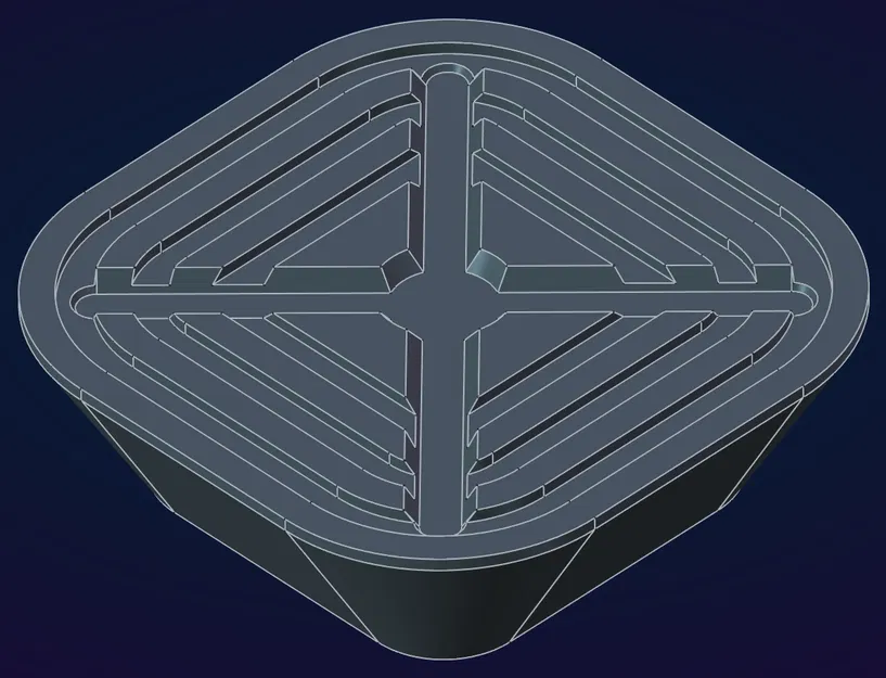Chân đế Electronics Feet (20x20x6.4mm) có rãnh keo - Image 2