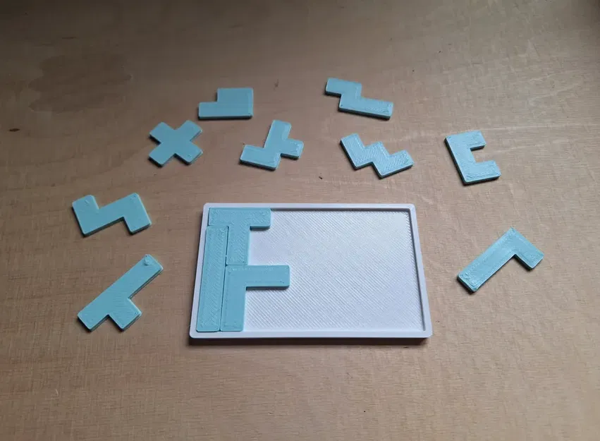 Bộ xếp hình Pentomino 2D (2D pentomino puzzle) - Image 1