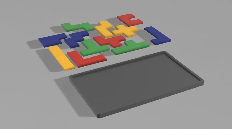 Bộ xếp hình Pentomino 2D (2D pentomino puzzle) - Image 2