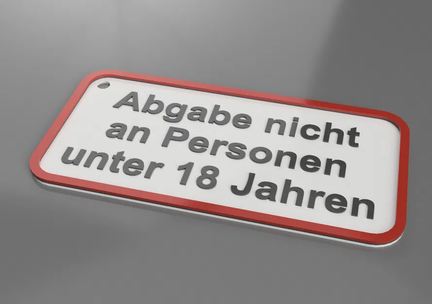Bảng cảnh báo “Không giao cho người dưới 18 tuổi” - Image 1
