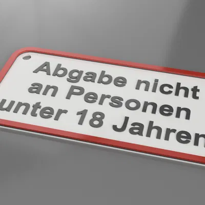 Bảng cảnh báo “Không giao cho người dưới 18 tuổi”