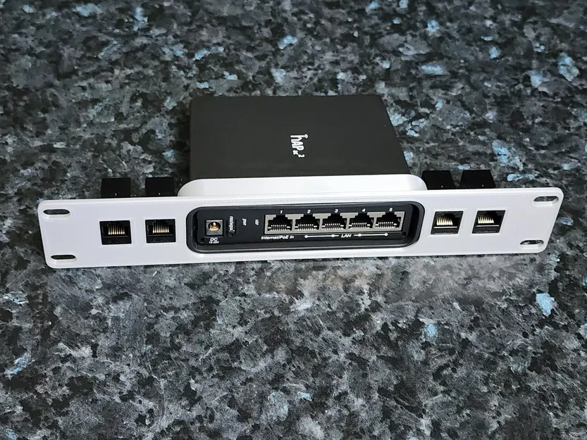 Giá rack 10" cho Mikrotik hAP ac2 kèm 4 khe keystone - Image 1