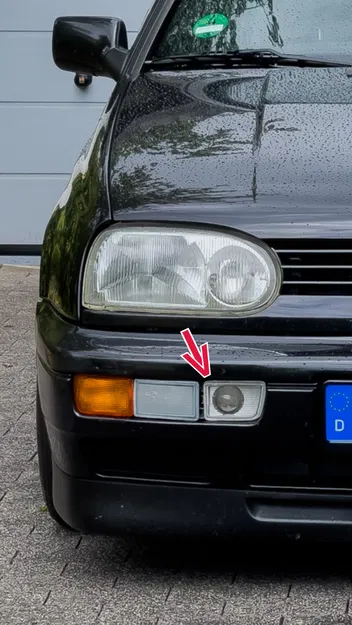 Nắp che đèn sương mù cản trước VW Golf 3 (VW Golf 3 Fog Light Coverd) - Image 3