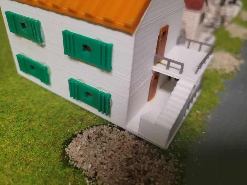 Nhà Balkan Dalmatian TT 1:120 / Dalmatska balkanska kuća TT 1:120 - Image 8